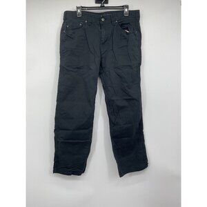 Mens Black Prana Cotton/Elastane Blend Casual Pants Size 34W X 30L
